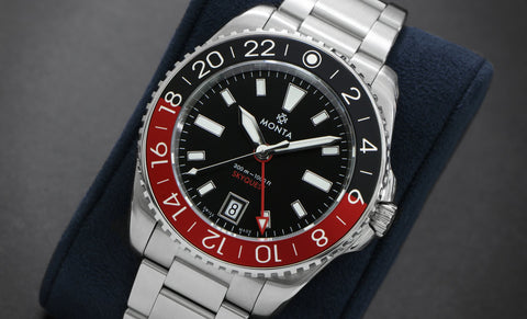 Monta Skyquest, Black Dial, Bi-Color Aluminum Bezel