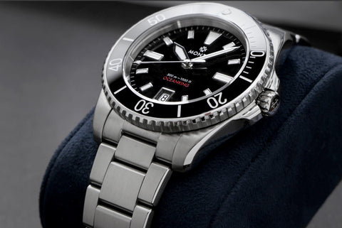 Monta Oceanking, 60-Minute Bezel, with Date, Black Dial, Ceramic Bezel